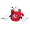 ZippyPaws dog toys Holiday Burrow Interactive Hot Cocoa Dog Toy