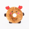 ZippyPaws dog toys Holiday Donutz Buddies - Reindeer Dog Toy