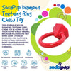 SodaPup dog toys Diamond Ring Durable Nylon Teething Ring for Puppies