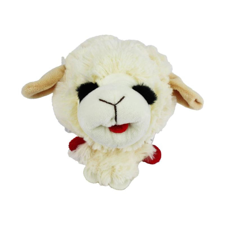 Multipet dog toys Lamb Chop Knobby Noggins Plush Dog Toy - 5"