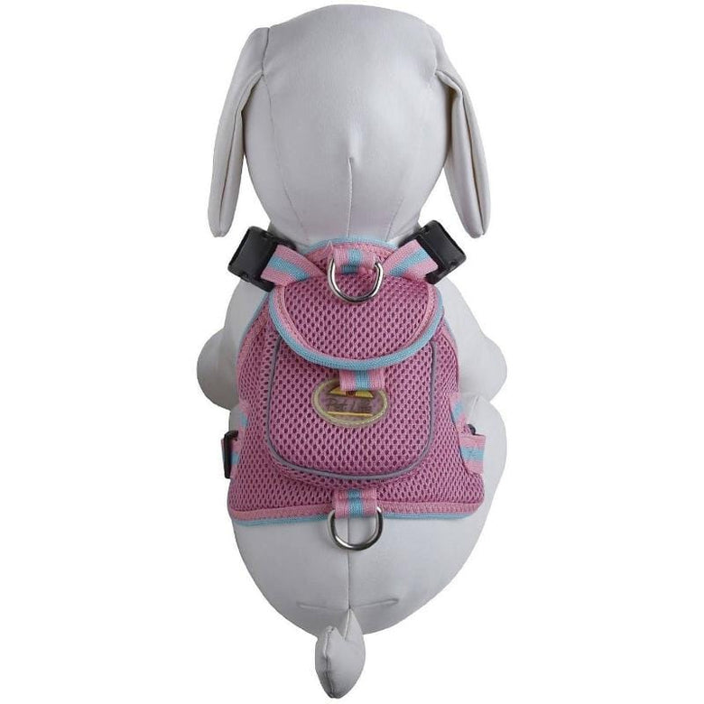 Pet Life Harnesses L / Pink Pet Life - Mesh Pet Harness With Pouch