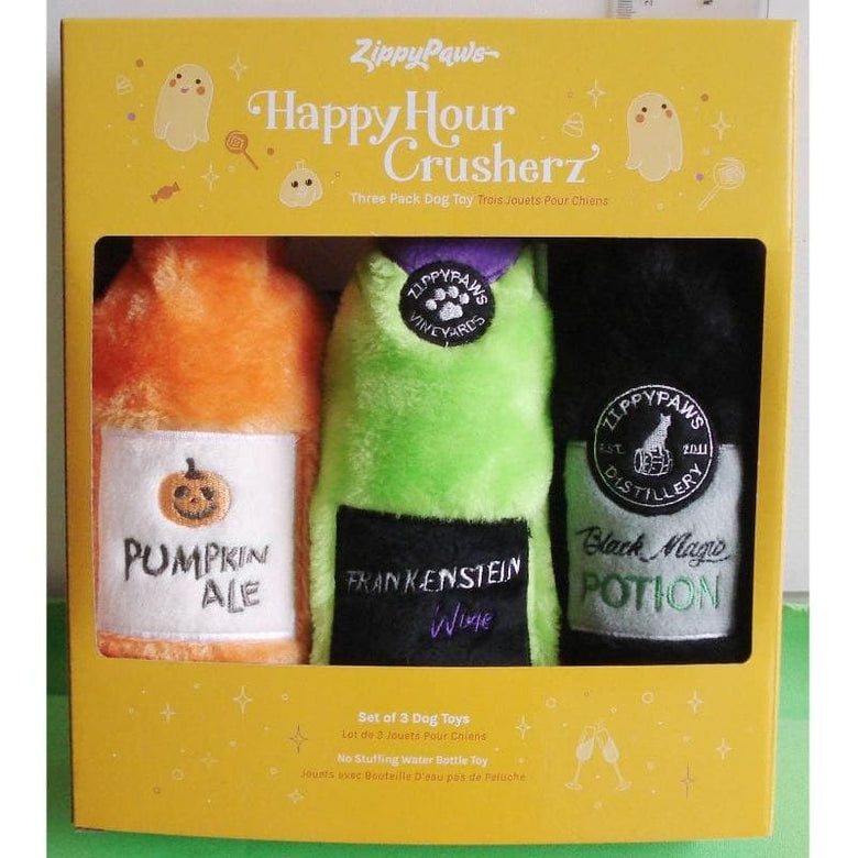 ZippyPaws dog toys Happy Hour Crusherz - Halloween Three Pack Dog Toy