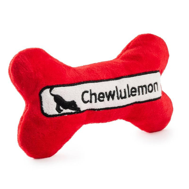 Haute Diggity Dog dog toys Chewlulemon Bone Plush Squeak Dog Toy