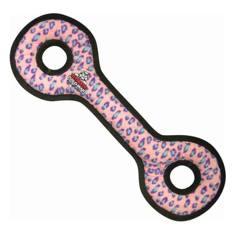 VIP Products/Tuffy dog toys Tuffy Ultimate Tug-O-War Pink Leopard Print Durable Tough Dog Toy
