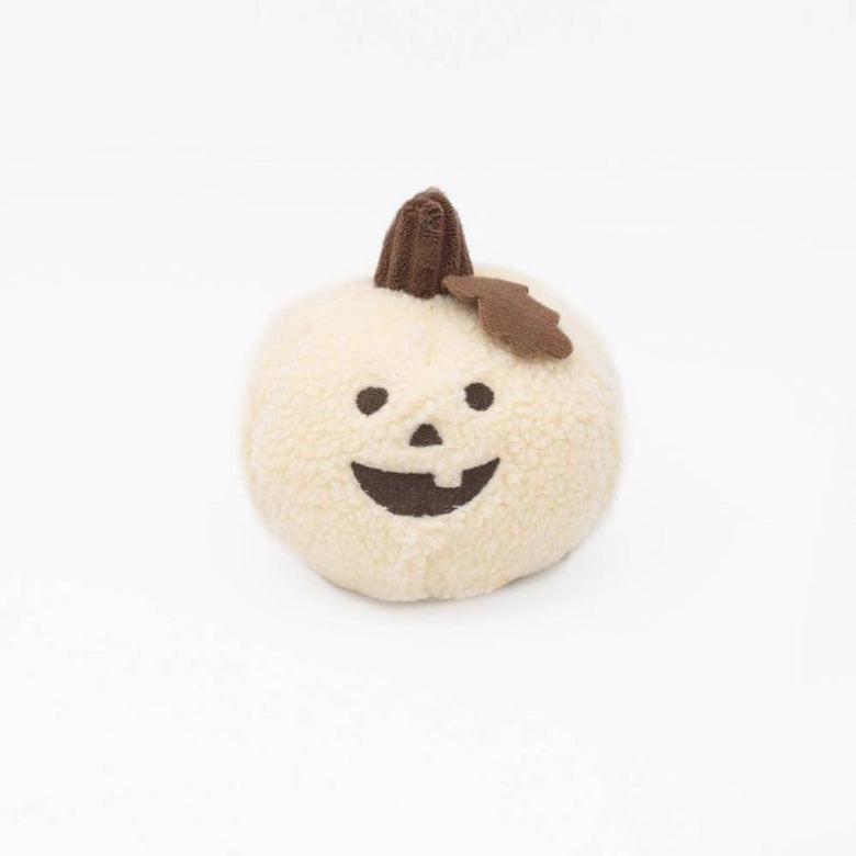 ZippyPaws dog toys Fall Halloween Jumbo Light Pumpkin Fleece Plush Squeak Dog Toy
