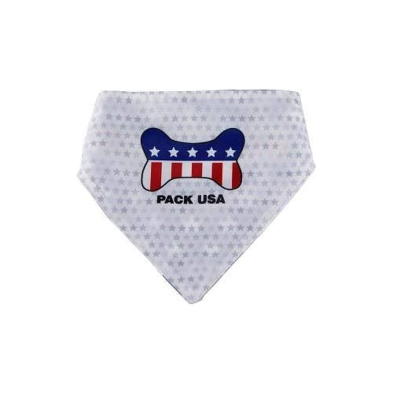 Barker's Bowtique Bandanas Hip Doggie Pack USA Reversible Dog Bandana