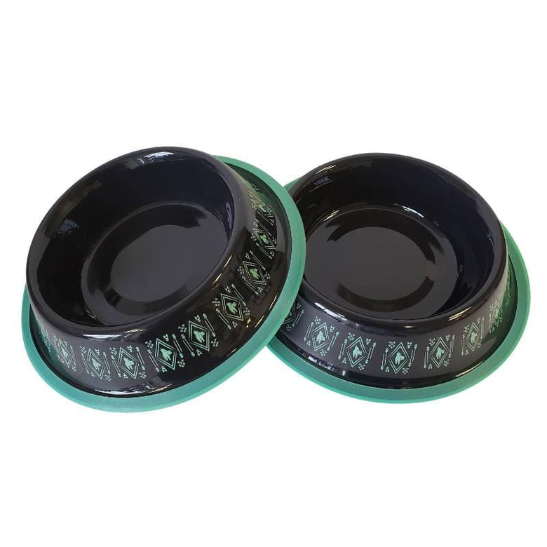 Jojo Modern Pets Bowls Non Skid Stainless Steel Dog Bowl - Unicorn Black