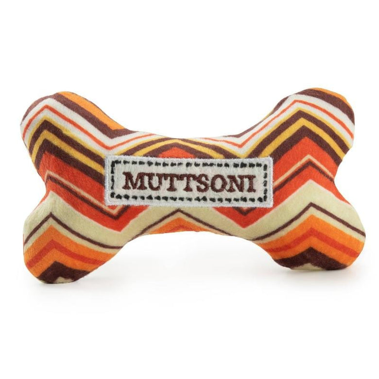 Haute Diggity Dog dog toys Muttsoni Bone Squeaker Plush Dog Toy