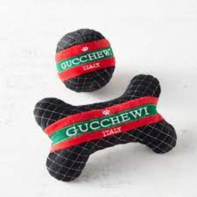 Dog Diggin Designs toys Gucchewi Ball Plush Squeak Dog Toy
