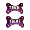 Halloween Trick or Treat Plush Squeaky Purple Bone Dog Toy - 2 Sizes