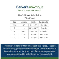 Barker's Bowtique Collared Shirts Max's Closet Americana Stripe and Stars Red White Blue Polo Dog Shirt