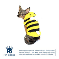 Chenille Bumble Bee Yellow Soft Dog Sweater