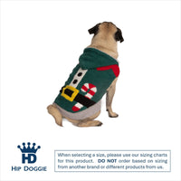Chenille Elf Hoodie Christmas Holiday Pet Sweater