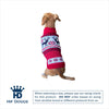 FairIsle Red/Navy Winter Holiday Warm Turtleneck Dog Sweater