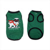 Ivory Ella Christmas Holiday Snow Elephant Scarf Green Dog Tank