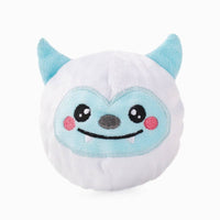 Hugsmart Products Inc dog toys Happy Woofmas Yeti Ball Plush Dog Toy