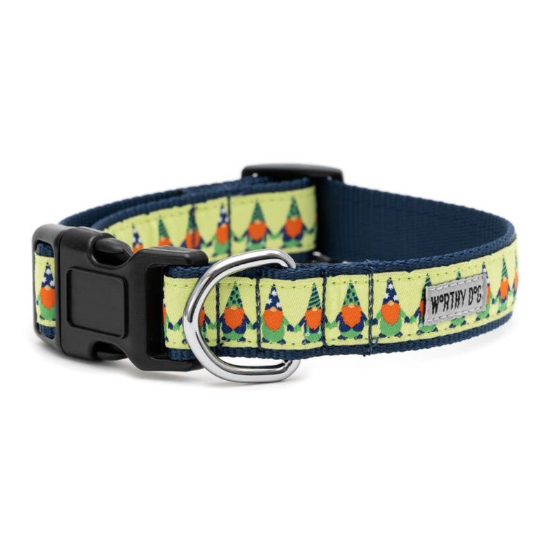 Luck 'O the Irish Gnome Holiday Festive Green Dog Collar