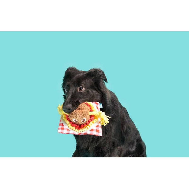BARK dog toys Spaghetti and Meatballs Medley Dog Toy