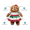 You Had Me At Hola Fiesta Sloth Plush Squeaky Dog Toy
