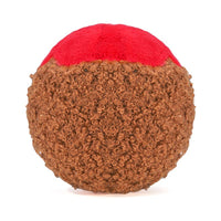 Hugsmart Products Inc dog toys Food Party Spaghetti Meatball Ball Plush Dog Toy