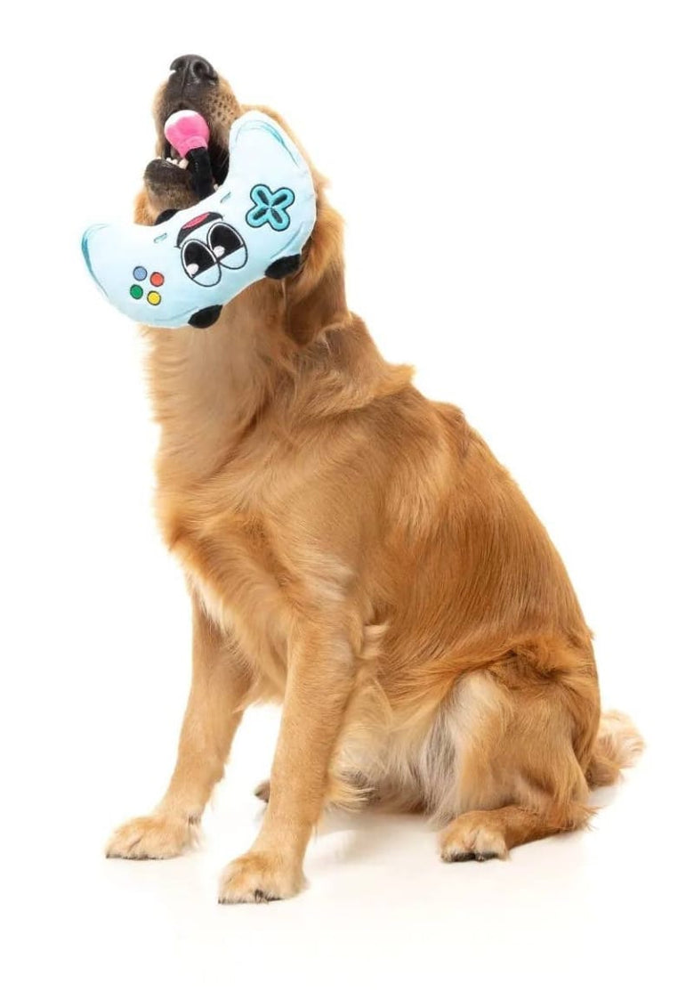FuzzYard dog toys Gamezy Fun Controller Plush Squeak Dog Toy