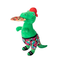 Pizzasaurus Rex Plush Squeaky Dog Toy