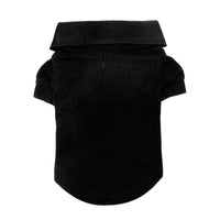 Doggie Design Tee's Jet Black Solid Collared Dog Polo