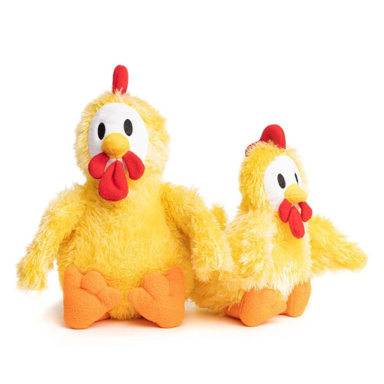 fabdog dog toys SM Fluffy Chicken Plush Dog Toy - 2 Sizes