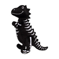 Petshop by Fringe Studio dog toys Trick Rawr Treat Skeletal Rex Halloween Plush Squeak Dog Toy