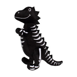 Petshop by Fringe Studio dog toys Trick Rawr Treat Skeletal Rex Halloween Plush Squeak Dog Toy