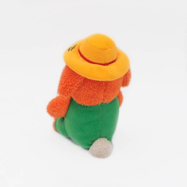 ZippyPaws dog toys Cheeky Chumz Garrett the Gardener Plush Dog Toy