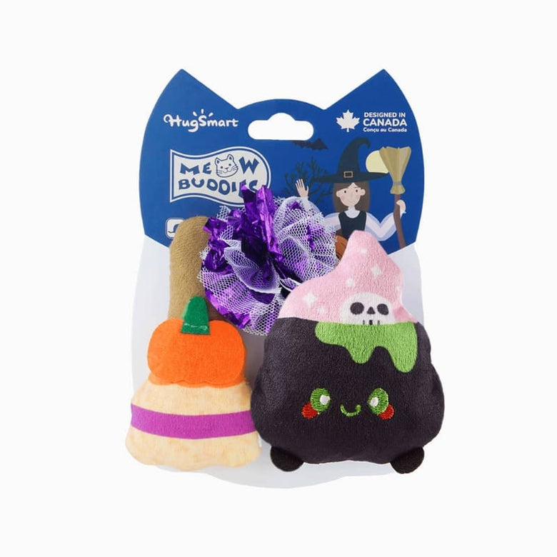 Hugsmart Products Inc dog toys Spooky Cats Witch's Brew Cat Toy Set - 3 Pc