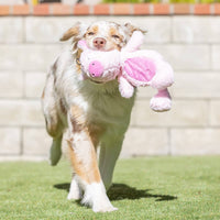 Huxley & Kent Dog Toys Slappies Piggie Smalls Pink Plush Squeak Dog Toy