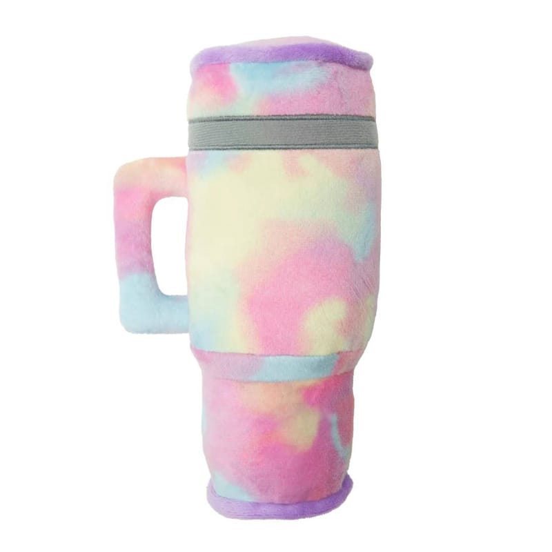 SnugArooz dog toys Pupley Rainbow Cup Plush Squeak Dog Toy 8.5"
