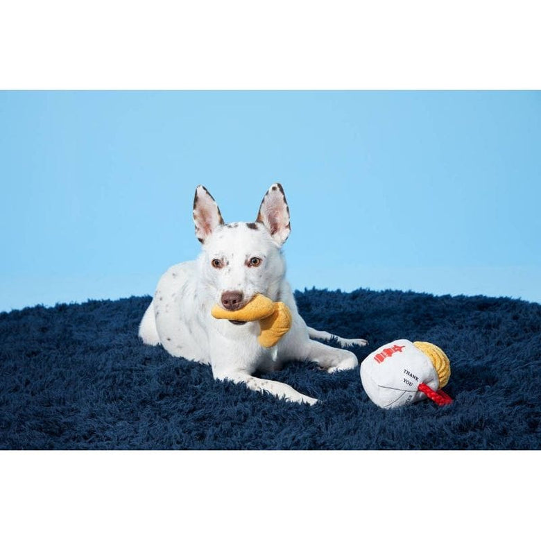 BARK dog toys Chew Mein & Furtune Cookie Rope Plush Interactive Dog Toy - 2 Pc