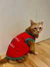 Parisian Pet Tee's Sorry Santa I Ate Your Cookies Embroidered Christmas Holiday Red Pet T Shirt