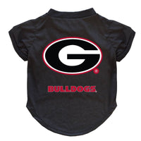 Little Earth Productions Athletic Wear XS GA Bulldogs Black Pet T-Shirt