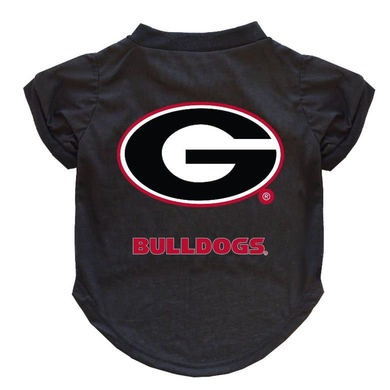 Little Earth Productions Athletic Wear XS GA Bulldogs Black Pet T-Shirt
