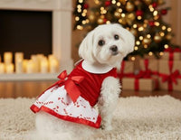 Christmas Candy Cane Bling Holiday Dog Harness Dress with Matching Leash