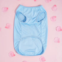 TM - PET PLUS LTD dog apparel Gnomes Love Heart Print Light Jersey Blue Pet Tee