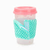 Hugsmart Products Inc dog toys Yappy Birthday Pink Birthday Coffee Cup Rubber Dog Toy