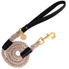 PoisePup Leashes Luxury Leather Dog Leash Dark Knight
