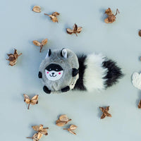 ZippyPaws dog toys Bushy Throw Raccoon Plush Dog Toy