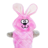ZippyPaws dog toys Jigglerz Pink Bunny Plush Squeak Dog Toy