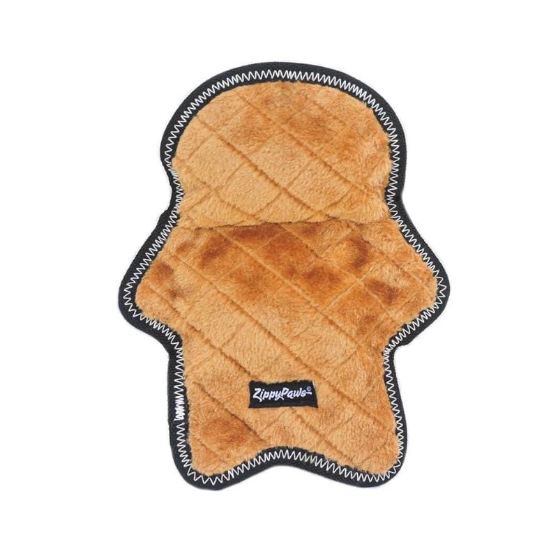 ZippyPaws dog toys Holiday Z-Stitch Gingerbread Man Dog Toy