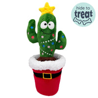 Christmas Holiday Seek 'n Treat Prickly & Bright Pawt Plush Squeaky Dog Toy