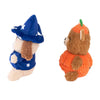 Halloween Cheeky Chumz Jr Pumpkin Bear & Dog Wizard Plush Dog Toy Set - 2 Pk