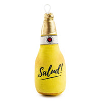 Haute Diggity Dog dog toys Muttdelo Beer Bottle Yellow Plush Dog Toy