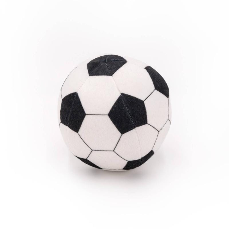ZippyPaws dog toys SportsBallz Soccer Plush Dog Toy