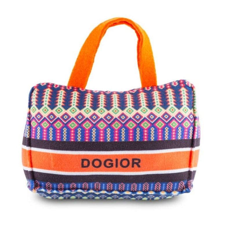 Haute Diggity Dog dog toys Dog-ior Bark Tote Plush Squeak Dog Toy